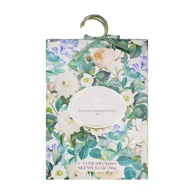 Peony Duchesse Hanging Fragrance Sachets 4pk