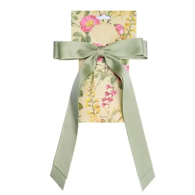 Noble Long Bow Hair Clip - Sage