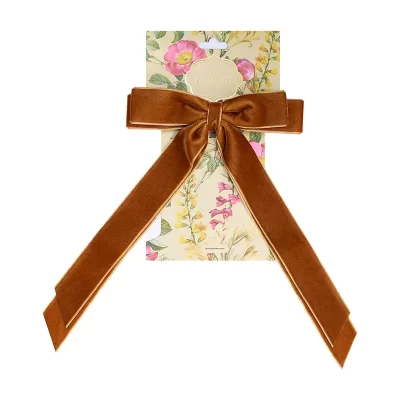 Vintage Velvet Long Bow Hair Clip - Mustard